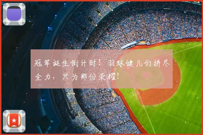 冠军诞生倒计时！羽球健儿们拼尽全力，只为那份荣耀！